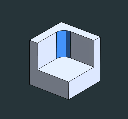 CNC Milled inner corner (DFM) with optimization for instant pricing